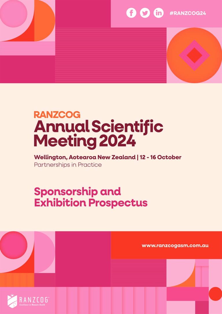 Sponsorship and Exhibition RANZCOG ASM